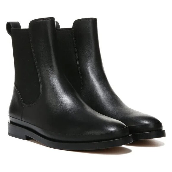 $450 Vince.Cecyl Leather Ankle Chelsea Boot Womens Gored Sides 7.5 EU 38 NEW